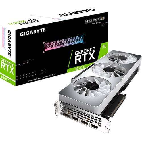 

Видеокарта Gigabyte GeForce RTX 3070 Ti 8 ГБ (GV-N307TVISION OC-8GD)