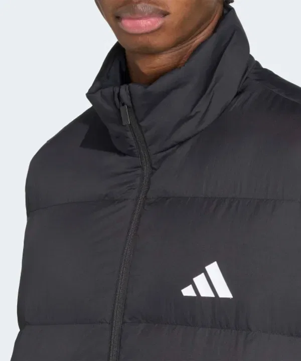 Пуховый жилет Climawarm 3-Stripes, Adidas, черный — фото 4