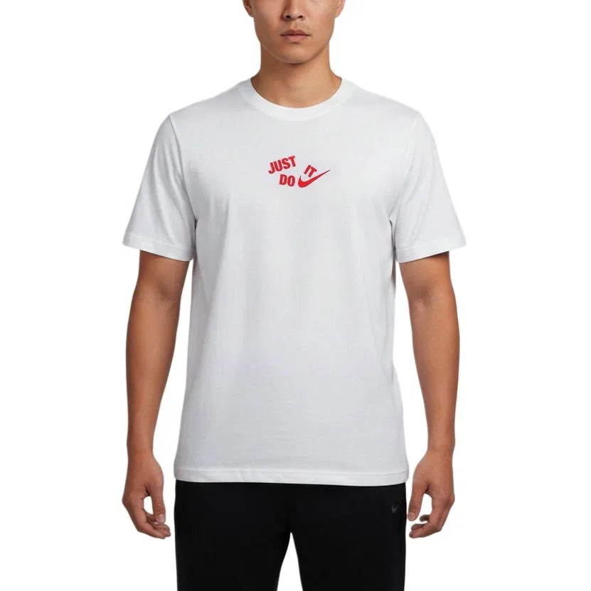 Футболка с круглым вырезом, Nike, White/Red