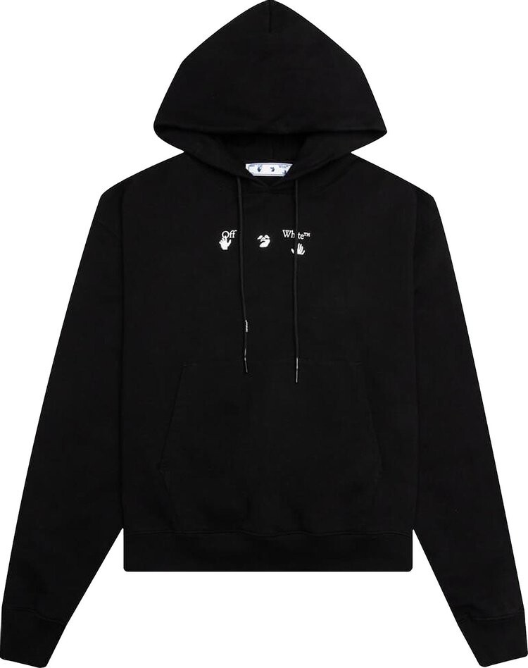 

Худи Off-White Marker Over Hoodie 'Black', черный