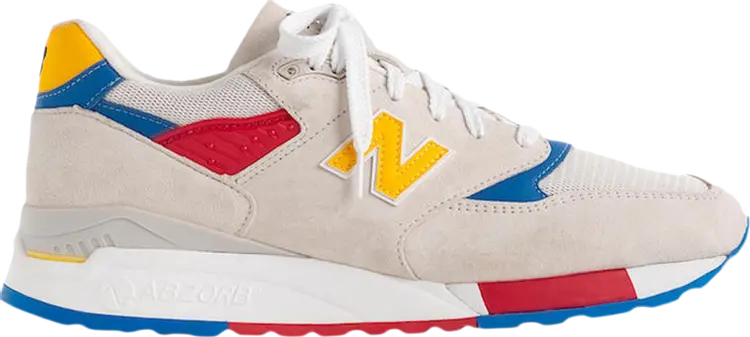 

Лимитированные кроссовки New Balance J.Crew x 998 Made in USA 'Beach Ball', белый