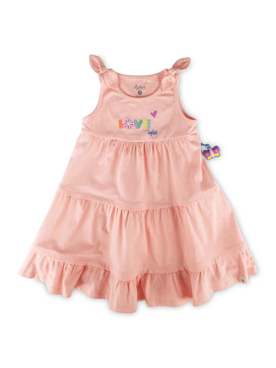 Sigikid Платье Kleid Summer Vibes розового цвета