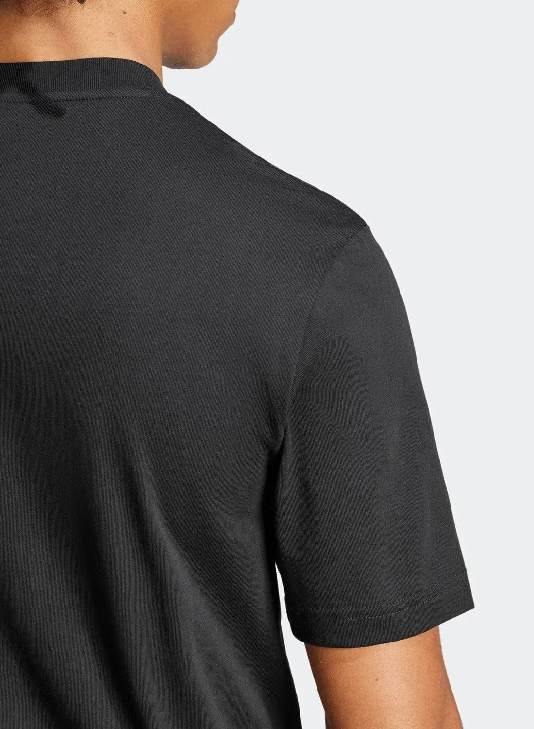 Футболка с вышитым логотипом Essentials Adidas, черный — фото 4