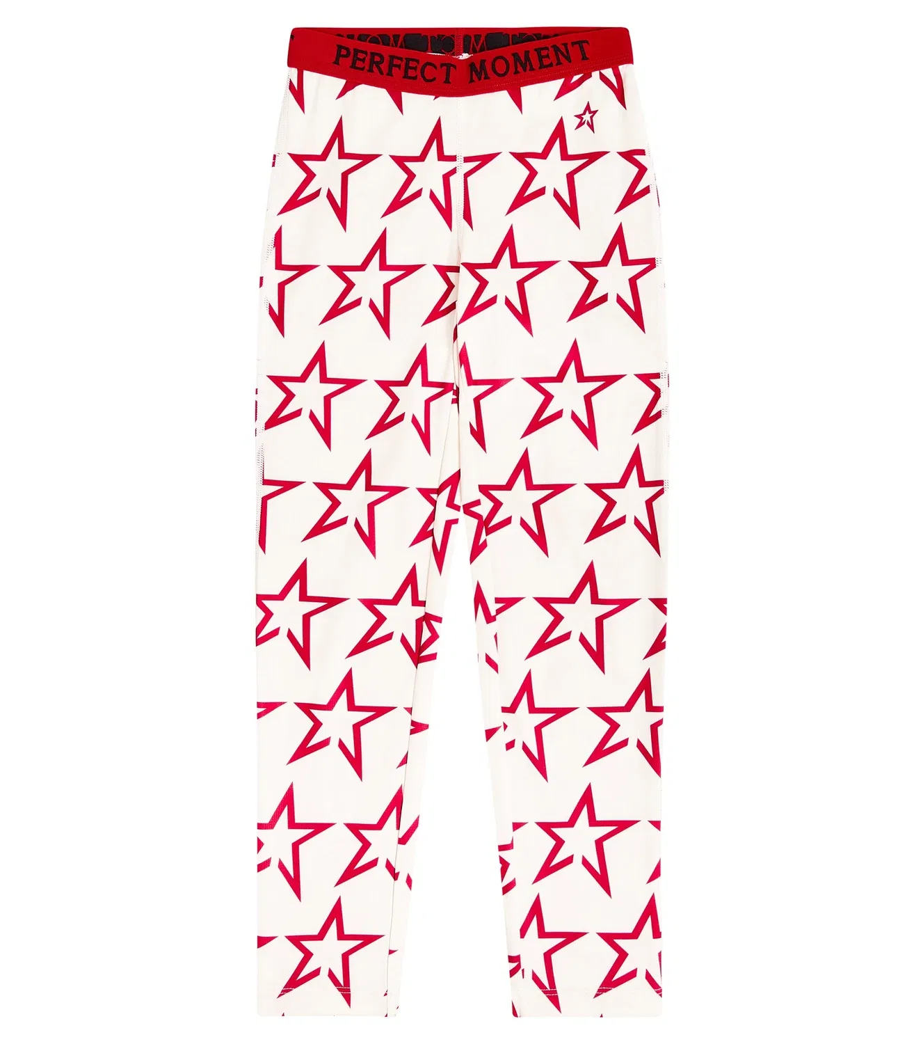 Леггинсы с принтом Logo Star Print-Snow White/Red Perfect Moment Kids, белый