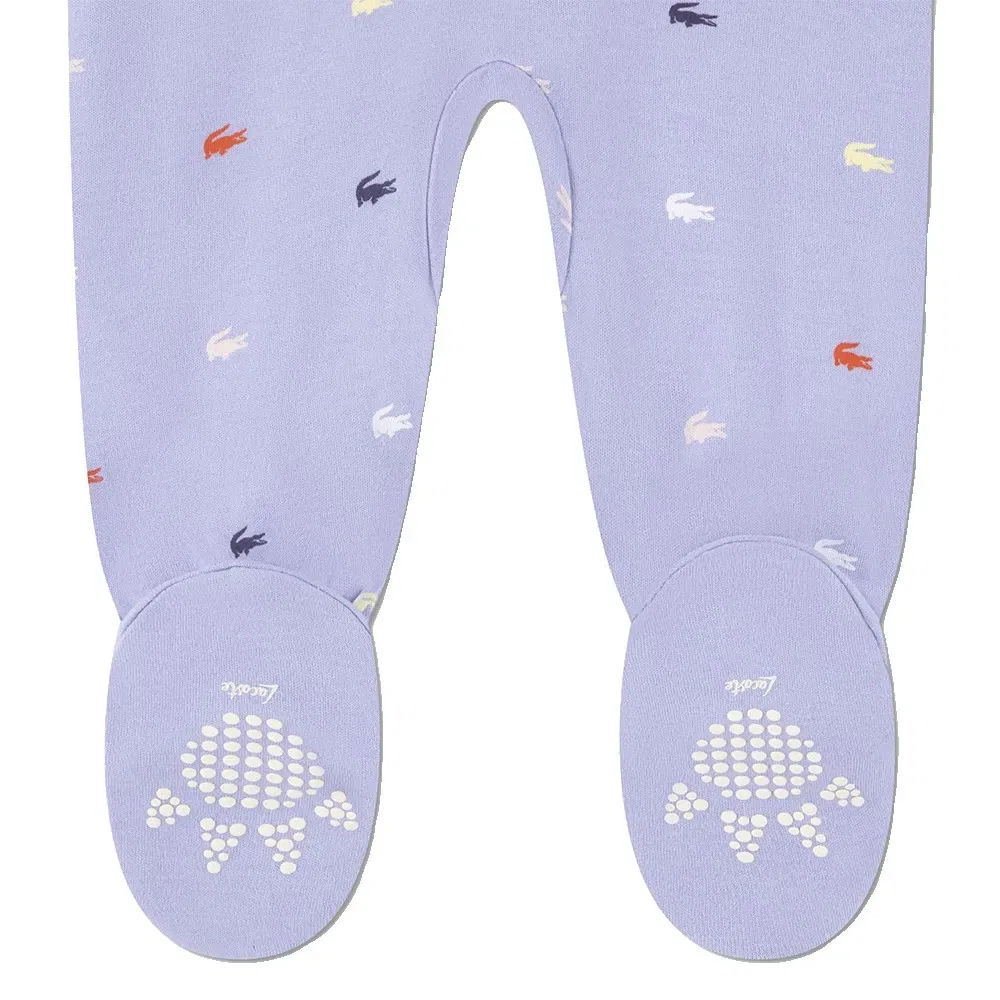 Комбинезон длинный рукав Lacoste Kids, фиолетовый — фото 4