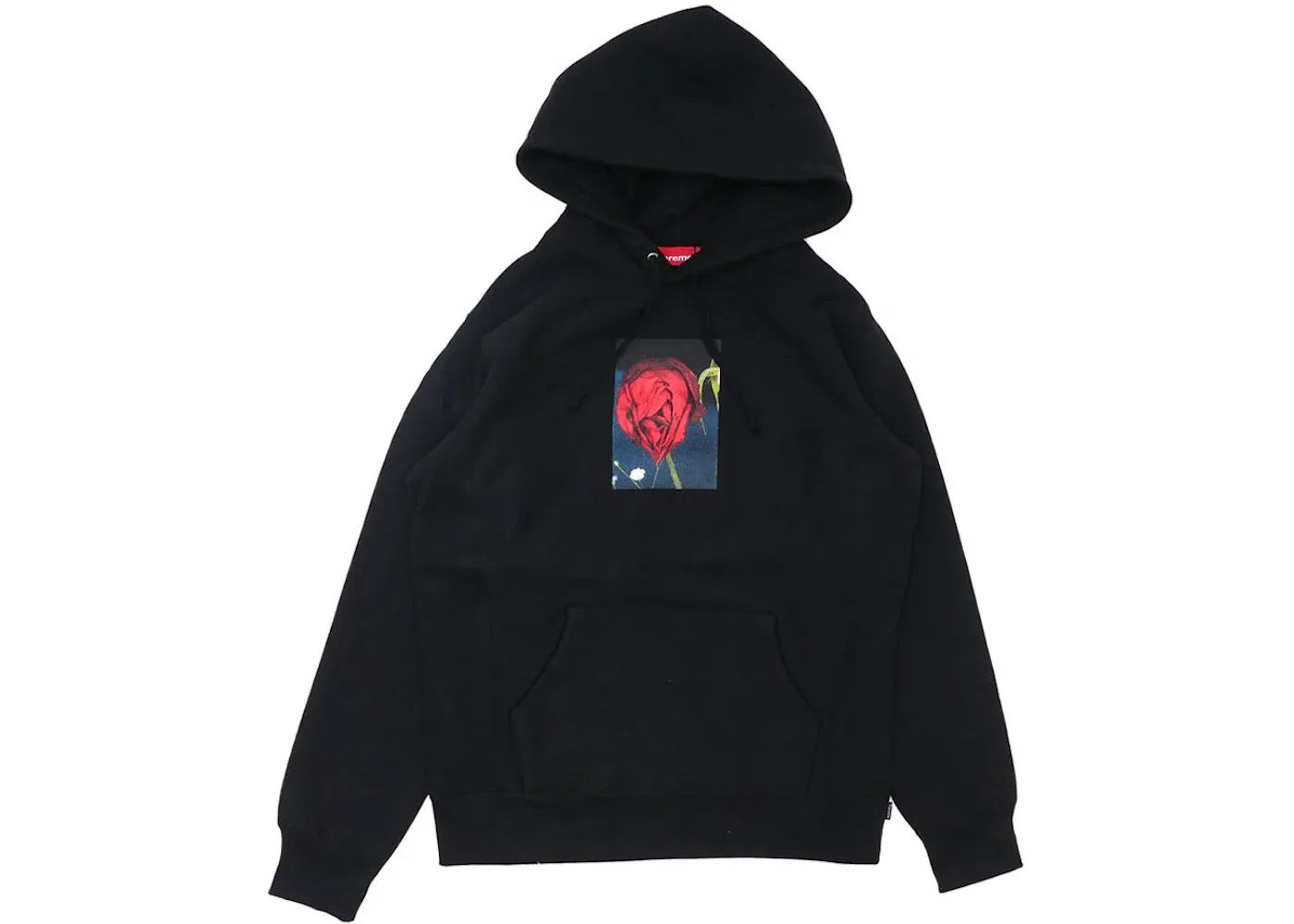 Мужская худи с принтом Araki Rose Supreme, Black
