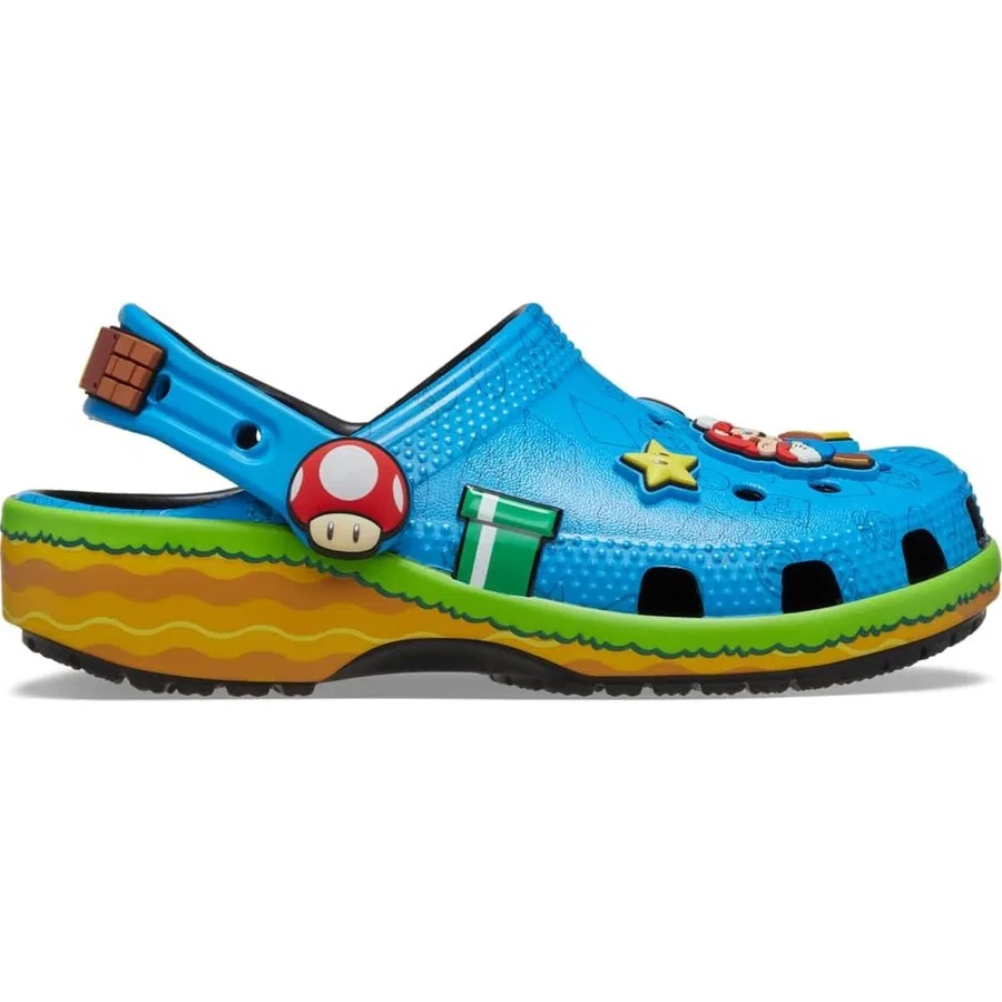 Детские сабо с принтом Super Mario Classic Clog, Crocs, Разноцветный