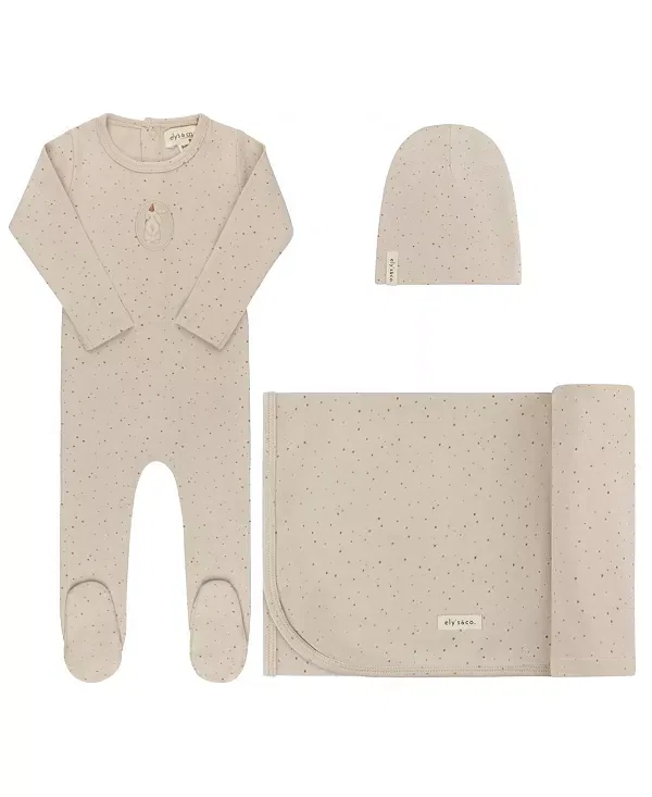 Детский комплект с принтом Speckled Bunny Collection Ely'S & Co., Tan