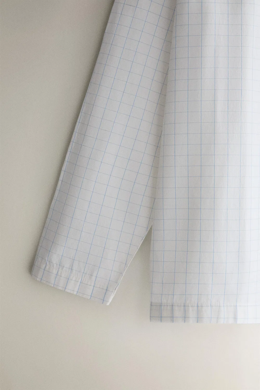 Клетчатая рубашка ZARA, Oyster-white — фото 3