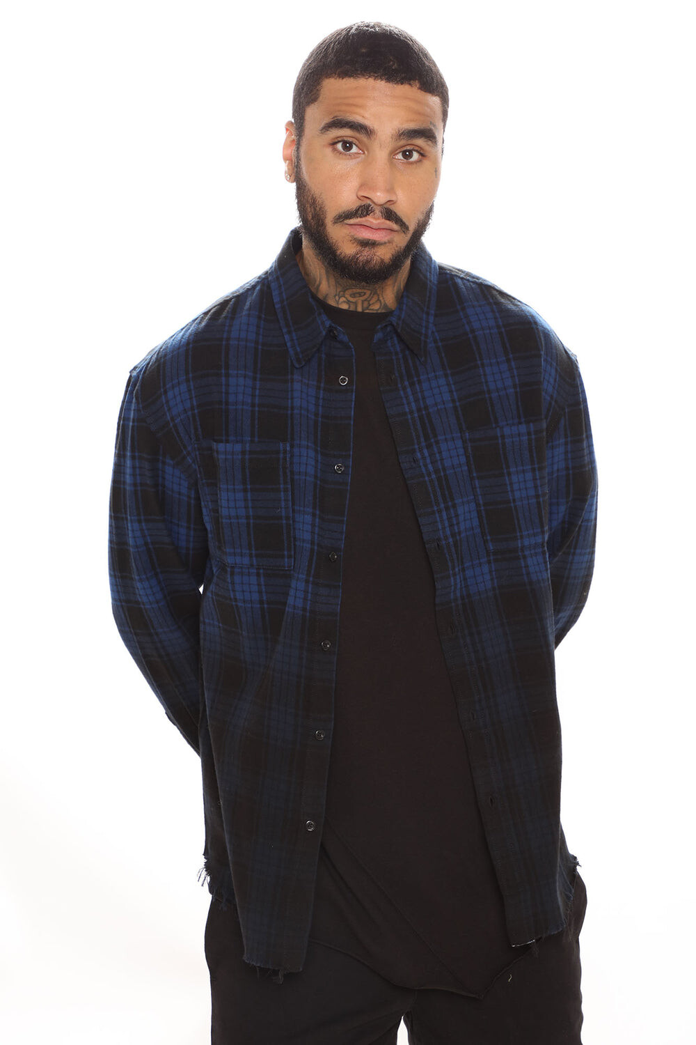 

Рубашка Fashion Nova FNMM81, синий