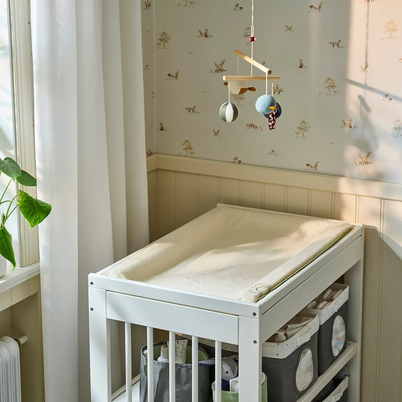 IKEA SKÖTSAM Детский коврик с чехлом, бежевый/махровый, 53x80 см — фото 3