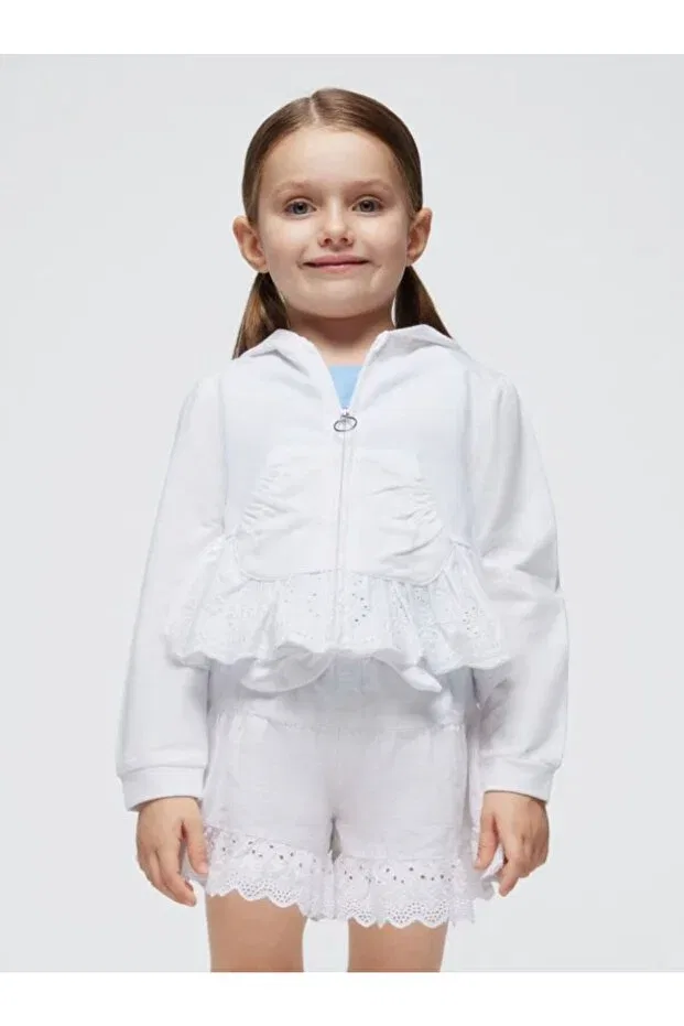 Детский кардиган с длинным рукавом Mayoral, White