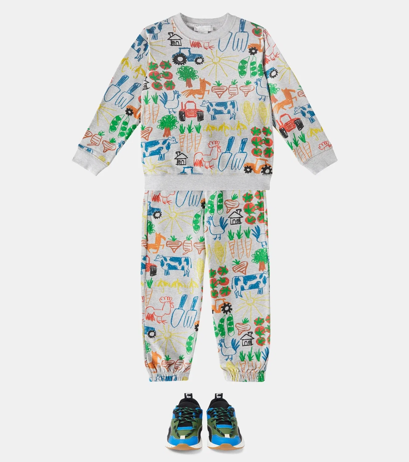 Комплект из двух предметов с принтом Stella Mccartney Kids, мультиколор — фото 2