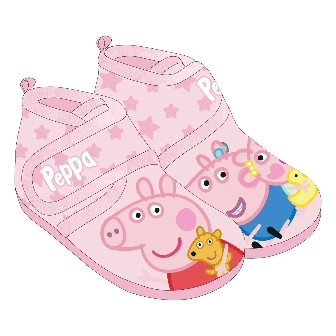 Детские тапочки с 3D-аппликацией Peppa Pig Peppa Pig, Rosa — фото 3