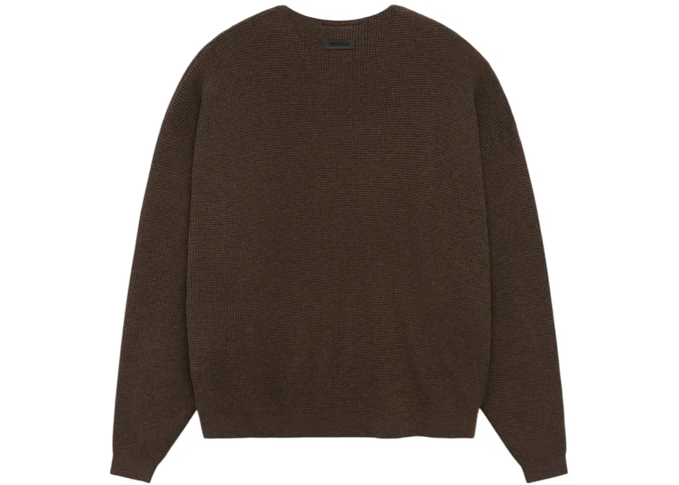 Мужской свитер с вафельным переплетением Fear of God Essentials Sweater, Brown — фото 2