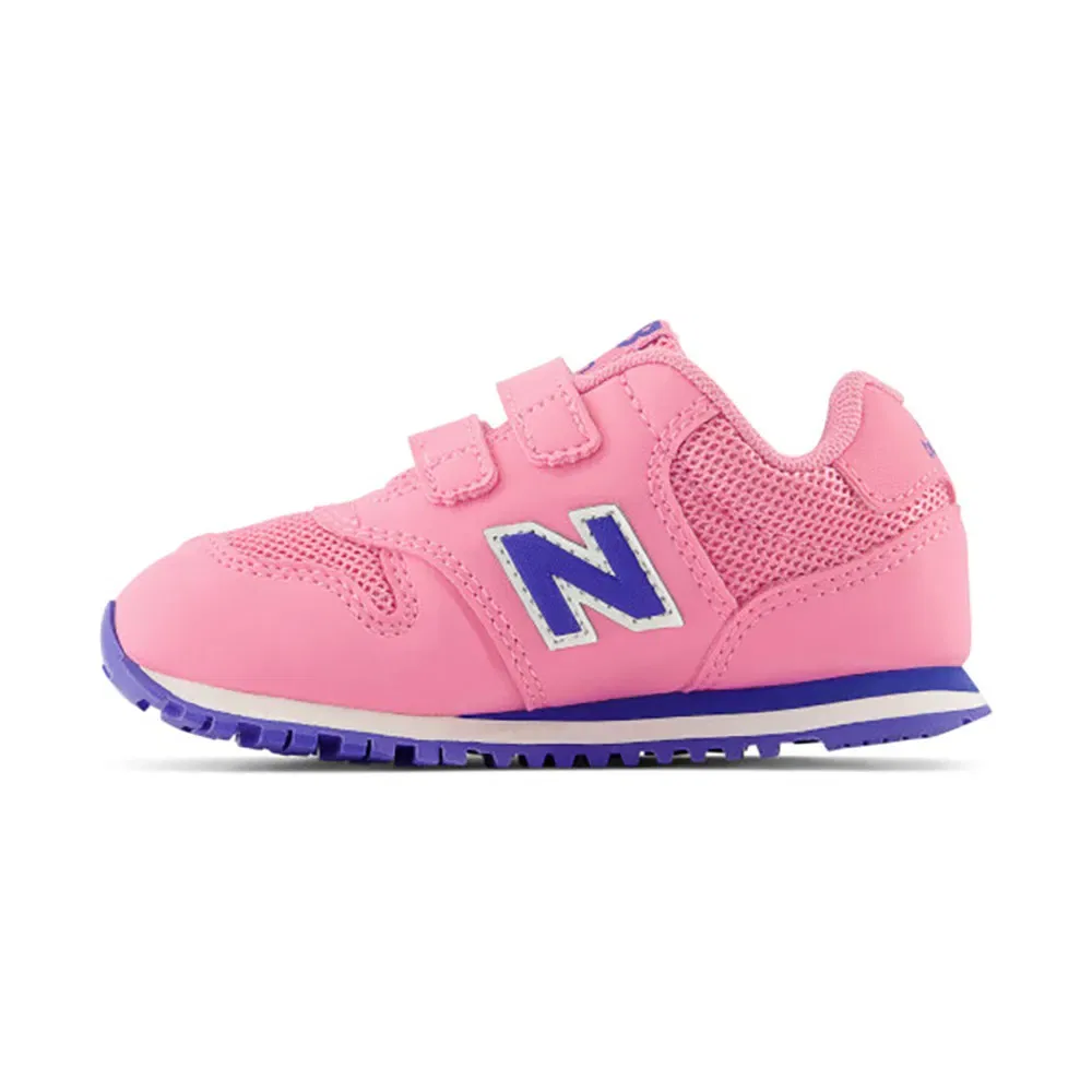 Детские кроссовки для девочек с липучками New balance 500, Pink — фото 3