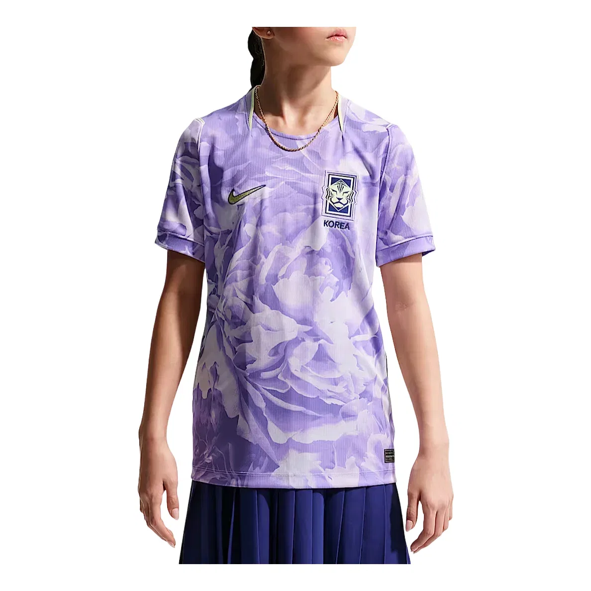 Детская футболка Nike Dri-FIT с длинным рукавом для мальчиков модель South Korea National Team 2026 Stadium Away, фиолетовый