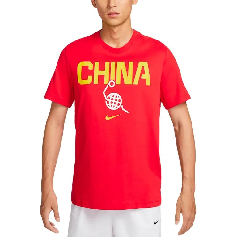 Мужская футболка с круглым вырезом Nike, Red
