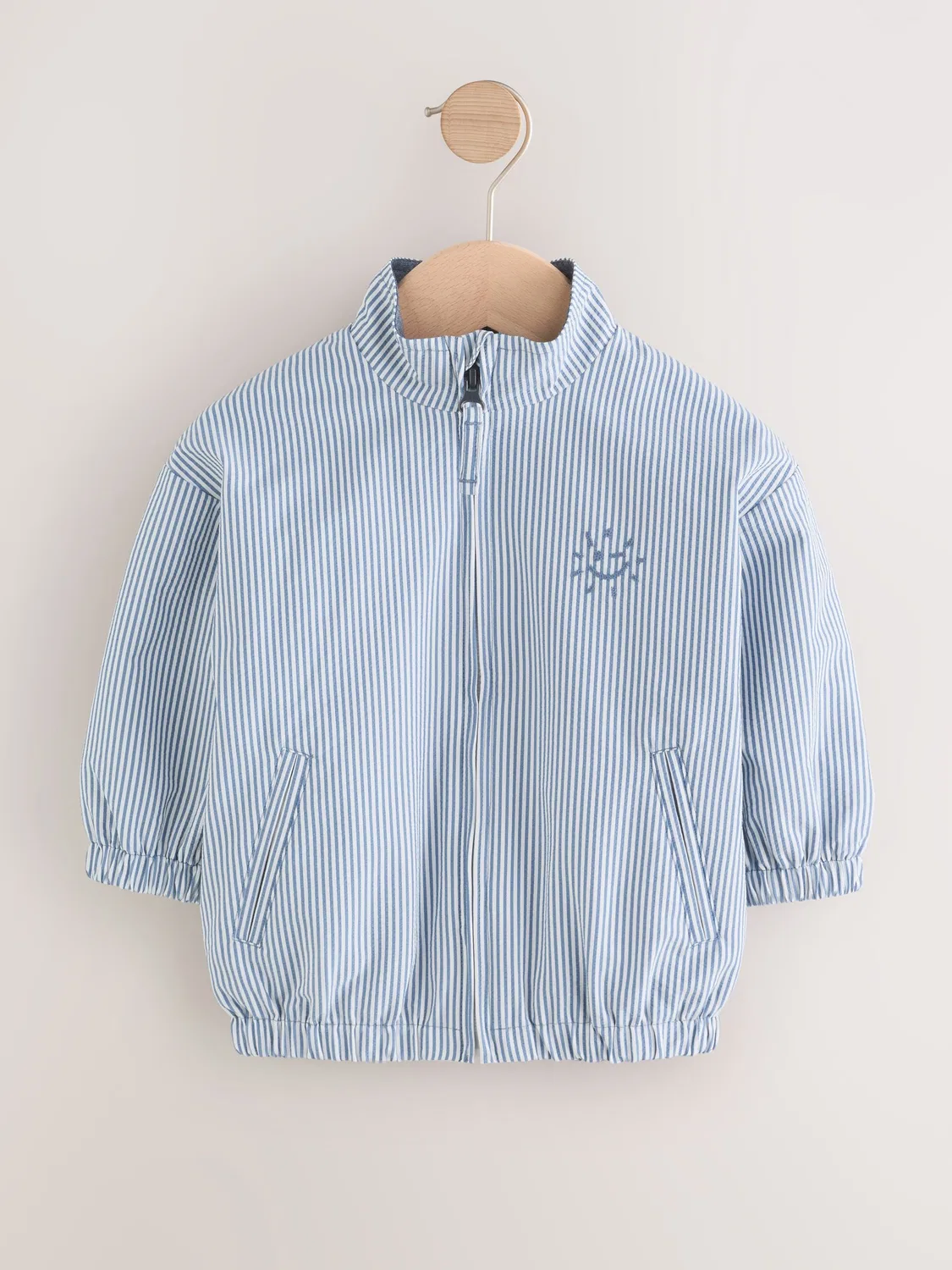 Бомбер с пинстрайпом, Light Blue Pinstripe Next, Light Blue Pinstripe