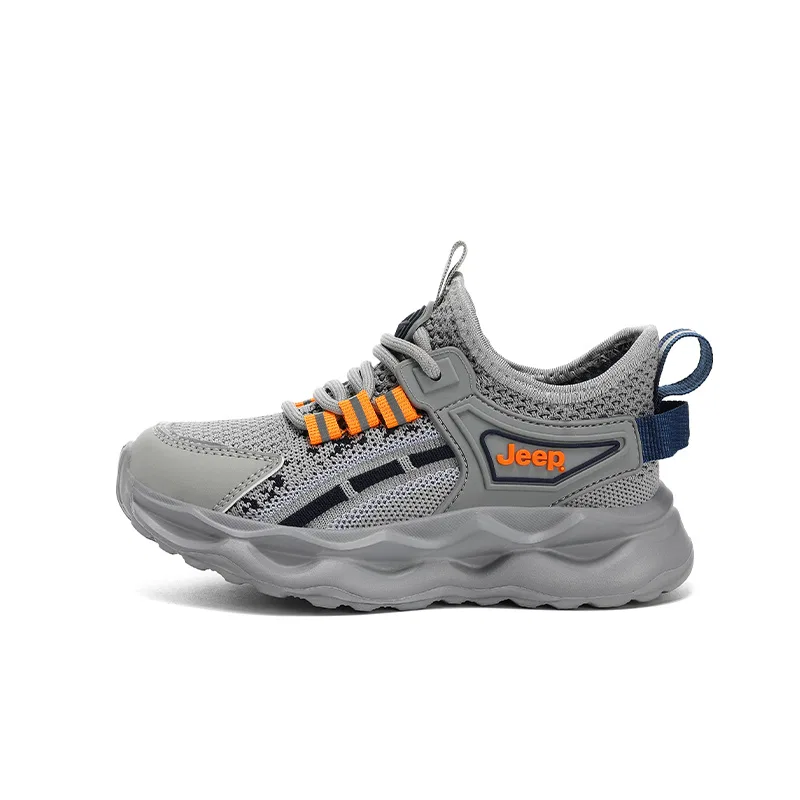 Детские кроссовки с сетчатым верхом Jeep, Gray Orange