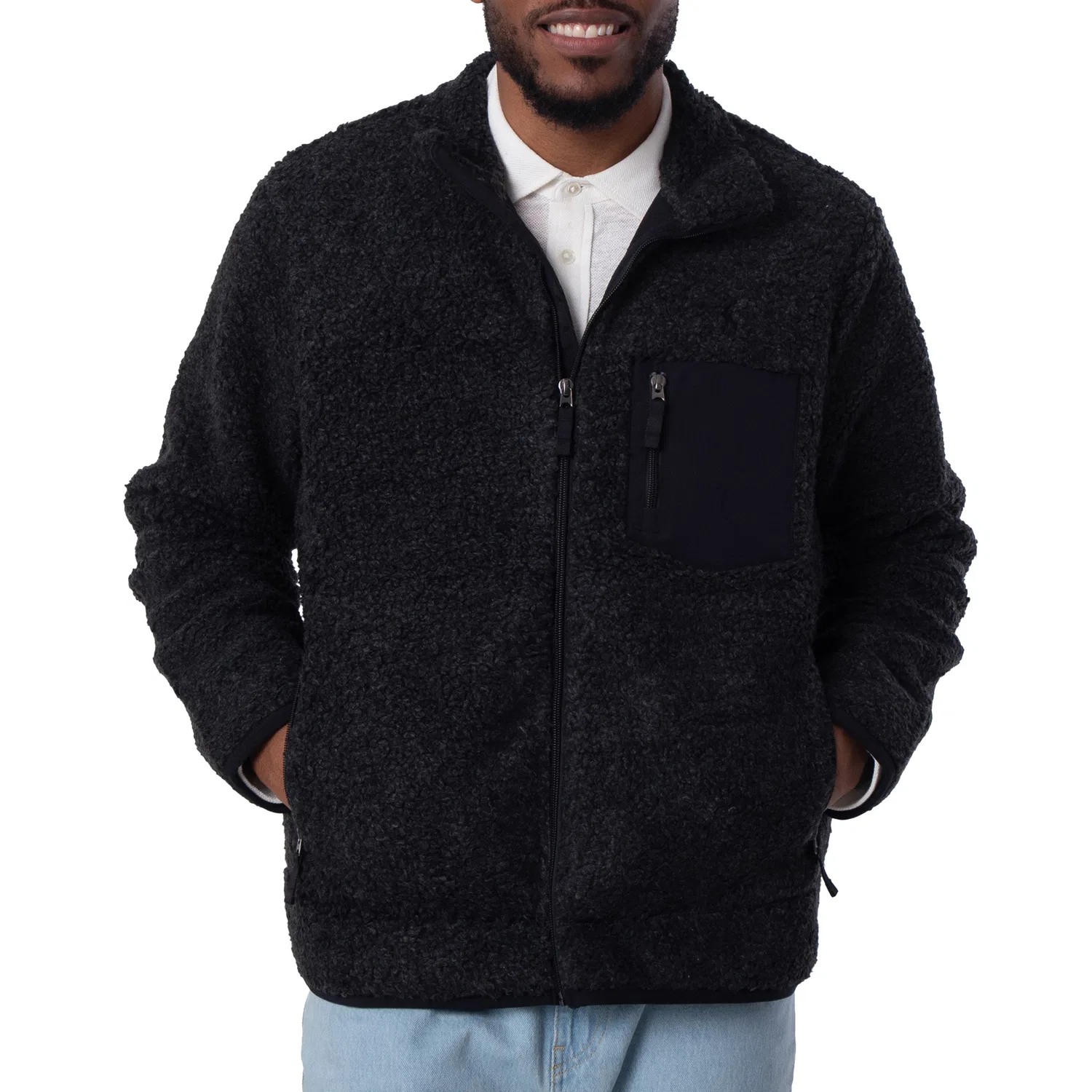 Куртка из флиса с молнией Polo Ralph Lauren, Black Marl Heather