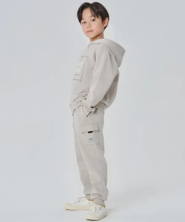 Худи флисовое Land Kids, s23fkfhd80 Snowpeak Apparel Kids, светло-бежевый — фото 2
