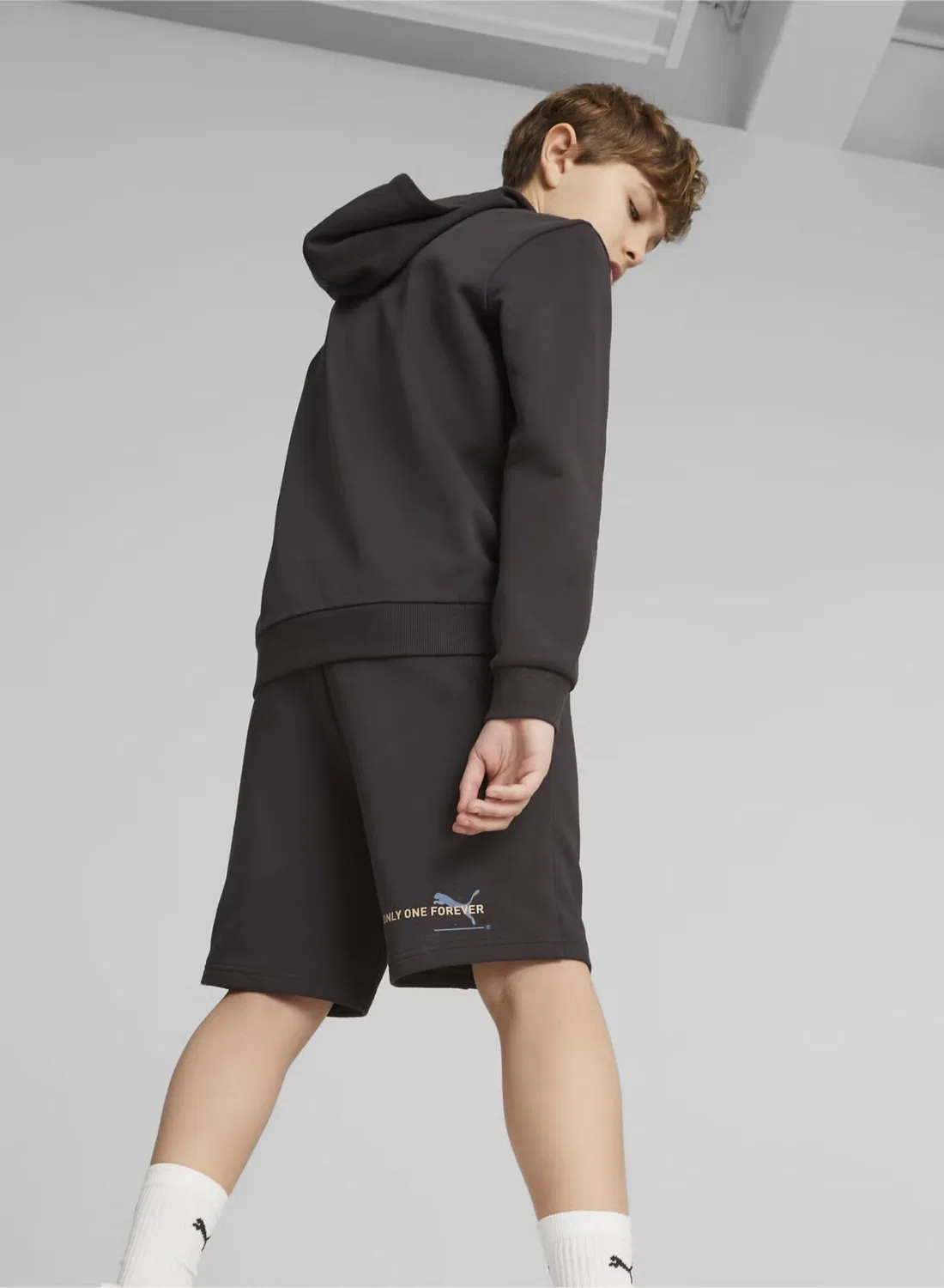 Шорты с контрастным шнурком Better Puma, темно-серый — фото 4