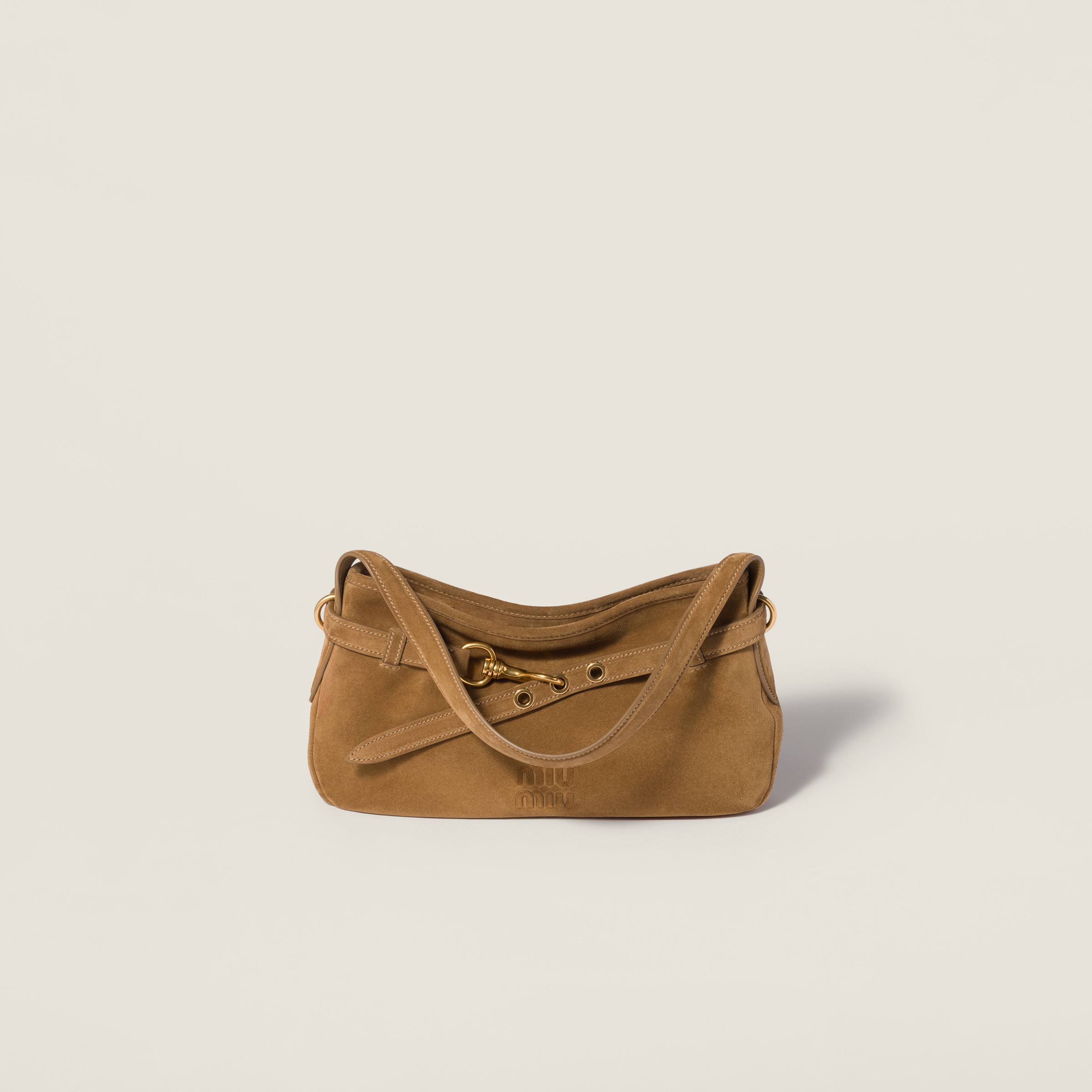 

Сумка Aventure из замши MIU MIU, коричневый