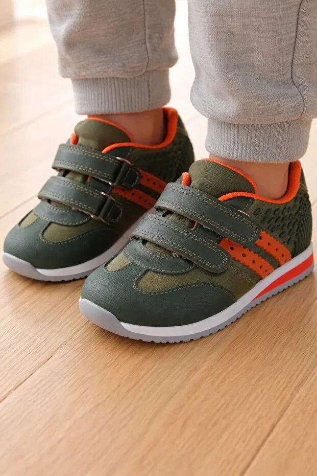 Детские туфли для мальчиков из искусственной кожи Abas, Khaki — фото 3