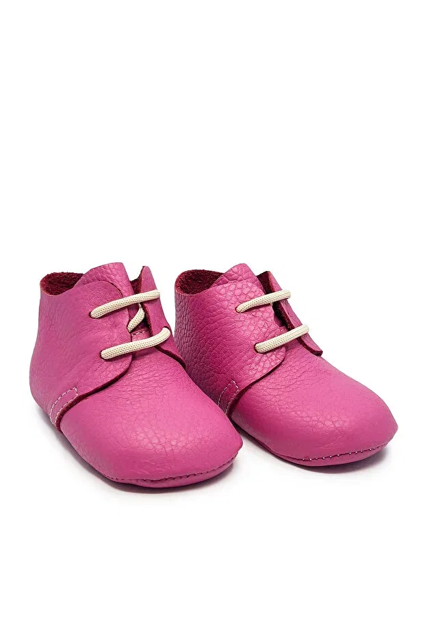 Детские ботинки кожаные без каблука Torun Kids, Fuchsia — фото 2