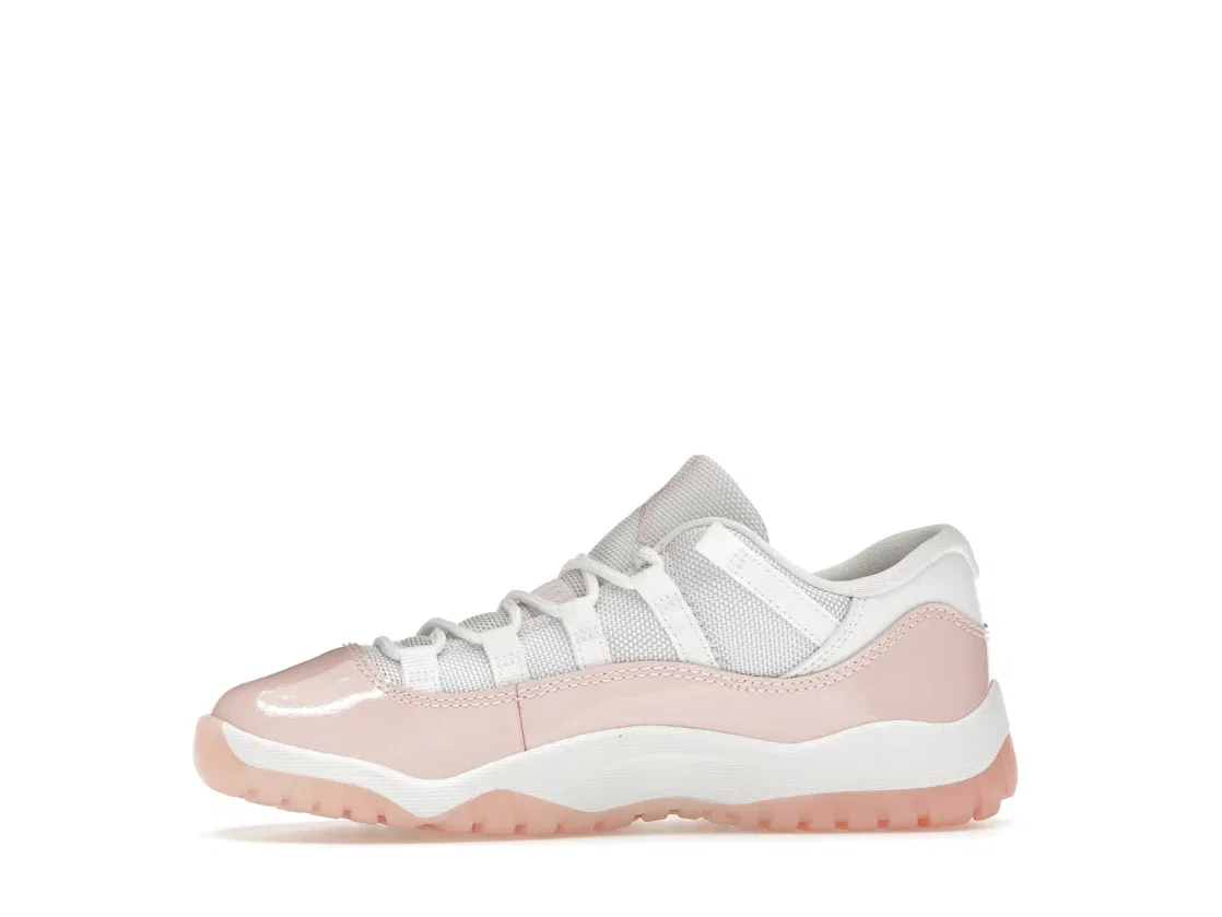 Детские кроссовки для мальчиков с длинным рукавом Jordan 11 Retro Low Jordan, White/Legend Pink — фото 3