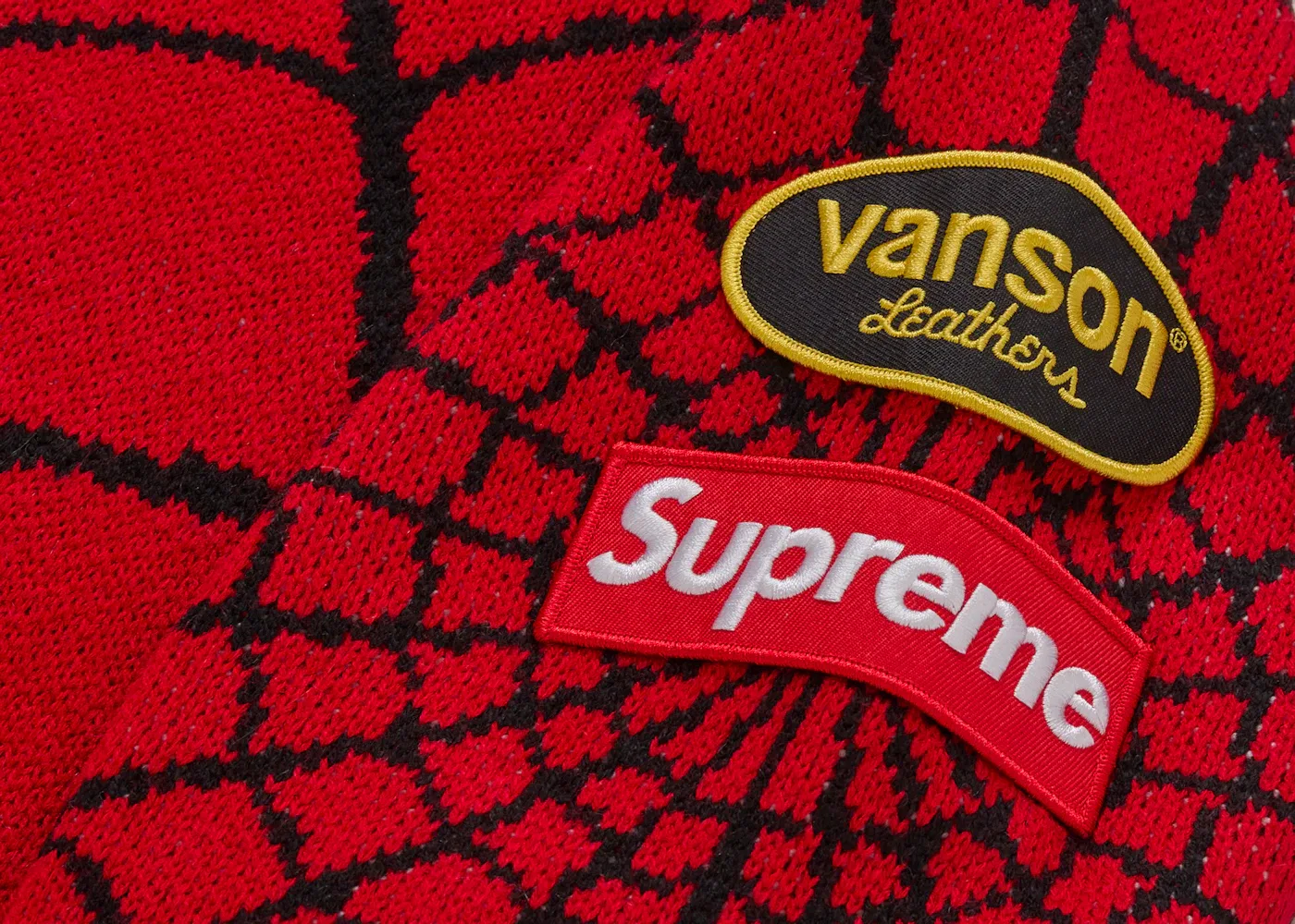 Мужской свитер с принтом Spider-Man Supreme Vanson Leathers, Red — фото 3