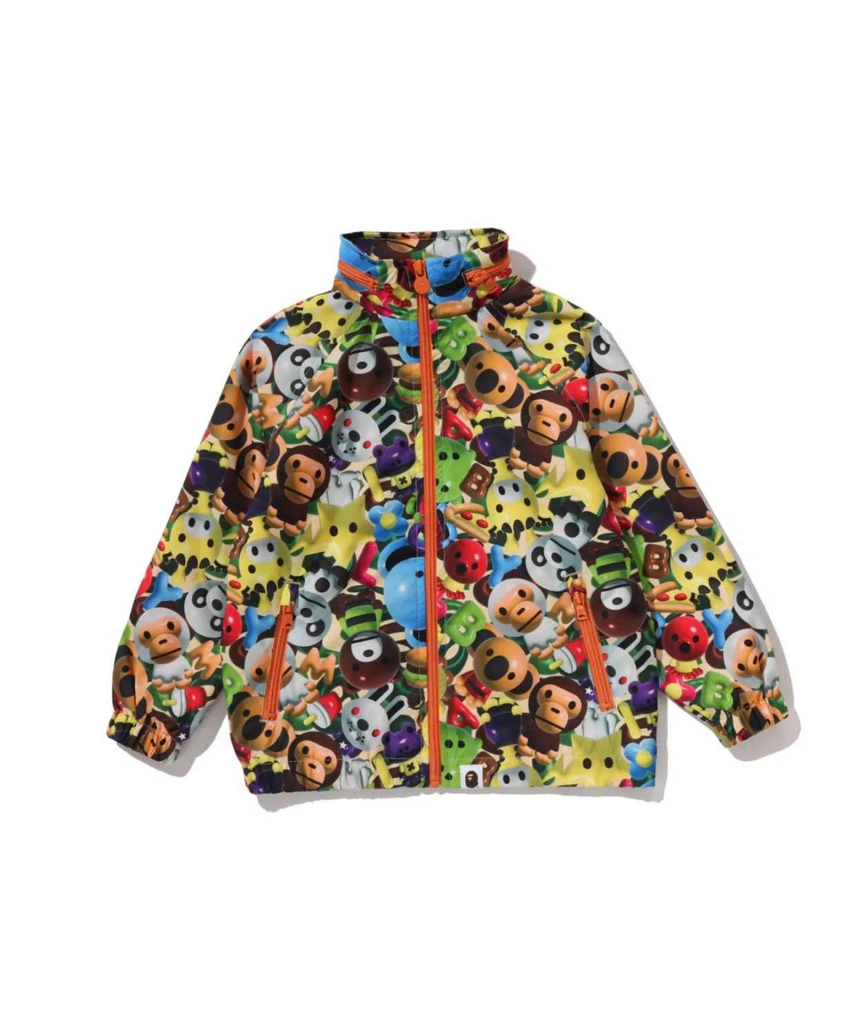 Детская куртка с принтом 3D MILO ALL FRIENDS A BATHING APE, Multi