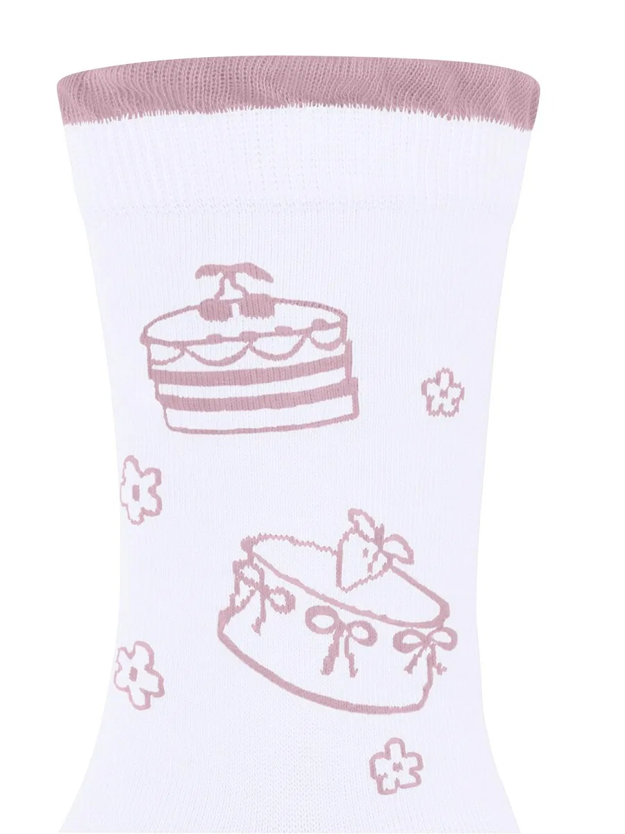 Носки FALKE 'Beautiful Cakes' белого цвета — фото 2