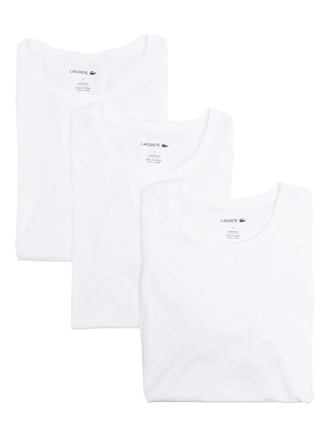 Комплект из 3-х Футболок для Дома Lacoste, белый
