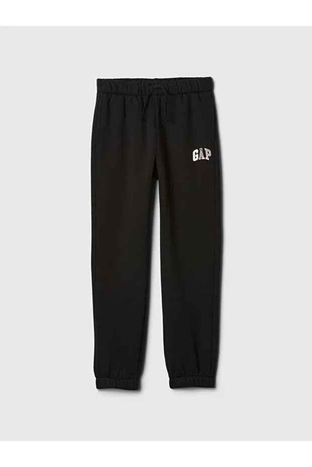 Детские спортивные штаны для девочек с принтом Gap, Black-002