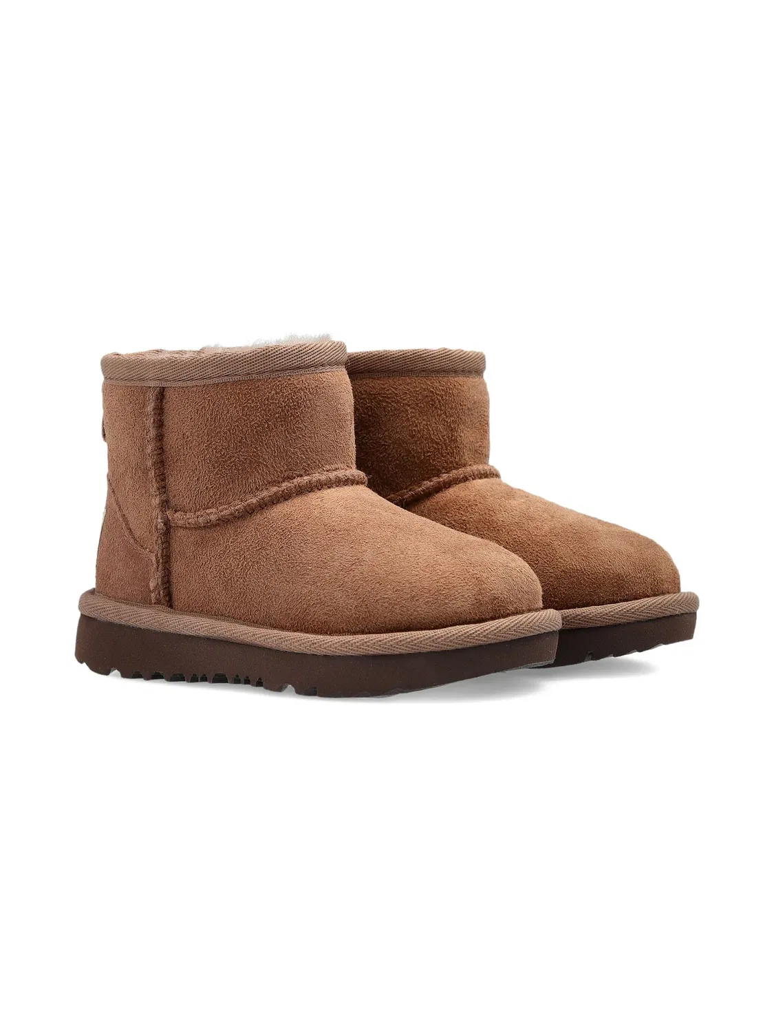 Ботинки Classic Mini II замшевые коричневые UGG, коричневый