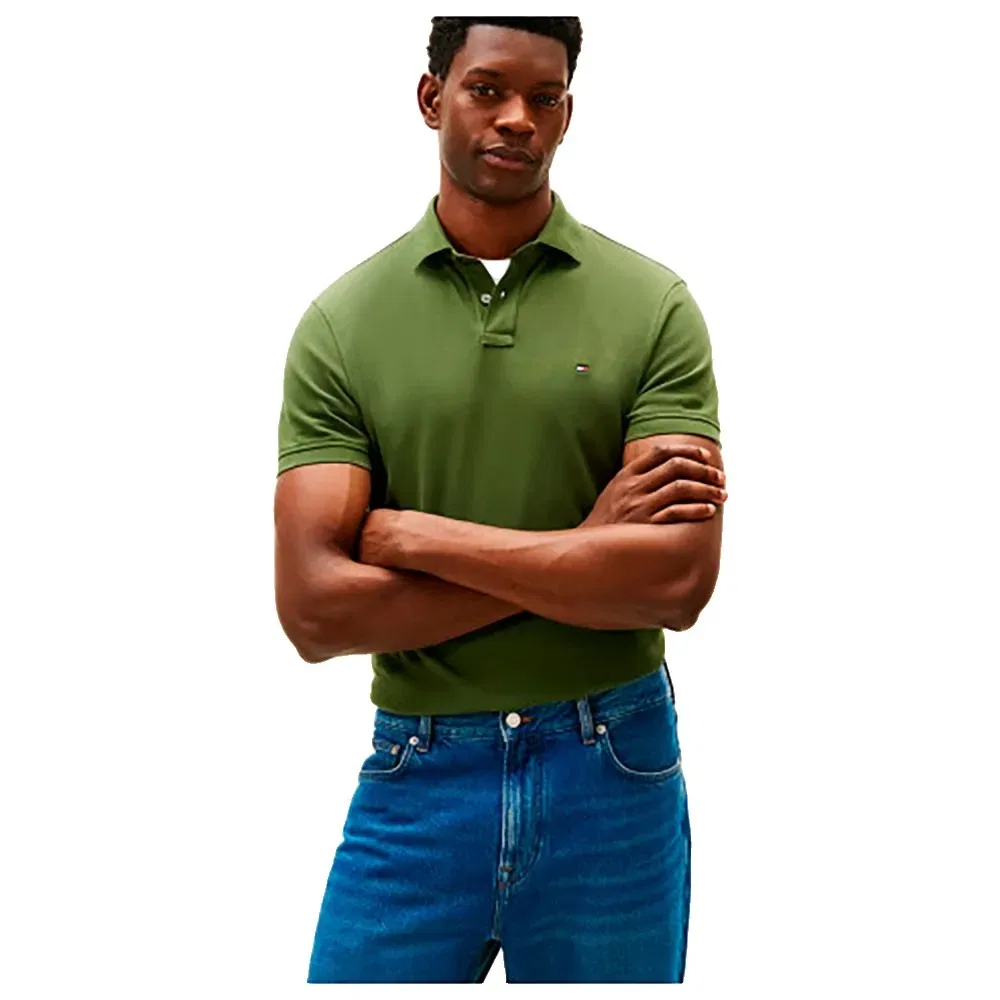 Поло Tommy Hilfiger 1985 Regular Fit, зеленый