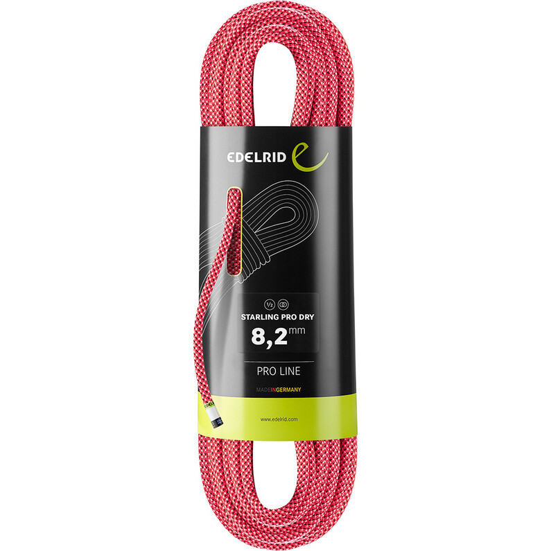 

Половинная веревка Starling Pro Dry 8,2 мм Edelrid, розовый