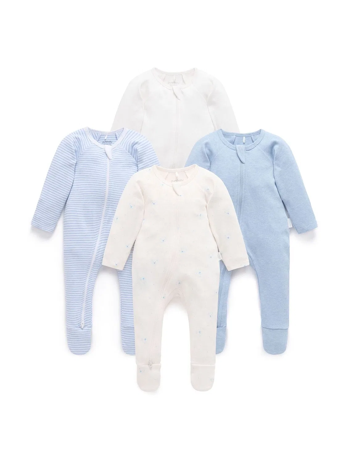 Комбинезон-слип Purebaby, Pale Blue