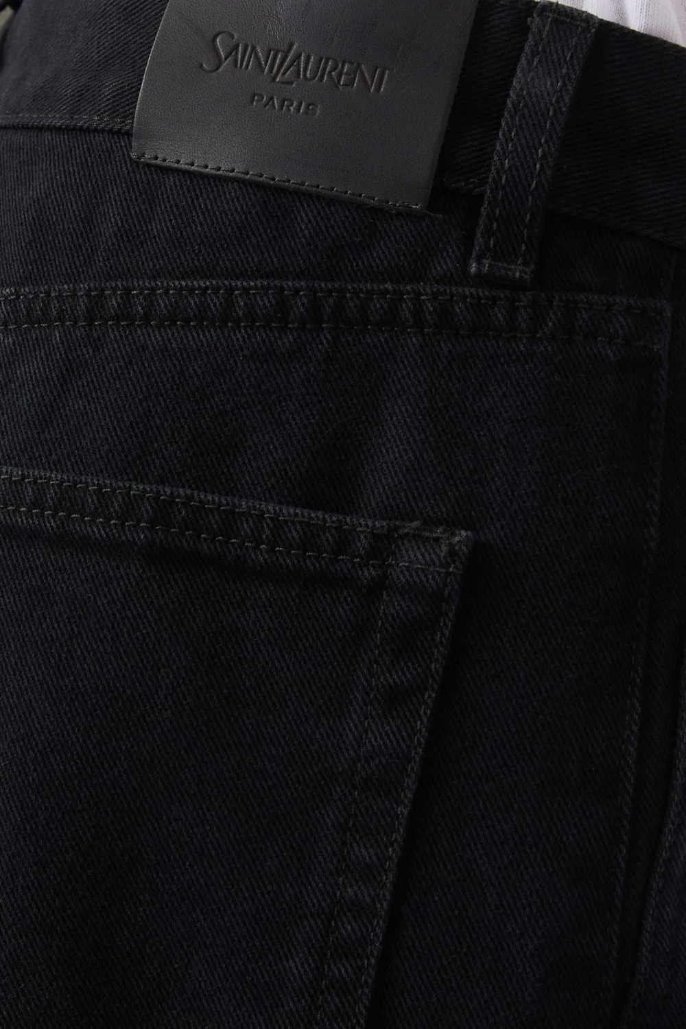 Джинсы свободные деним SAINT LAURENT — фото 4
