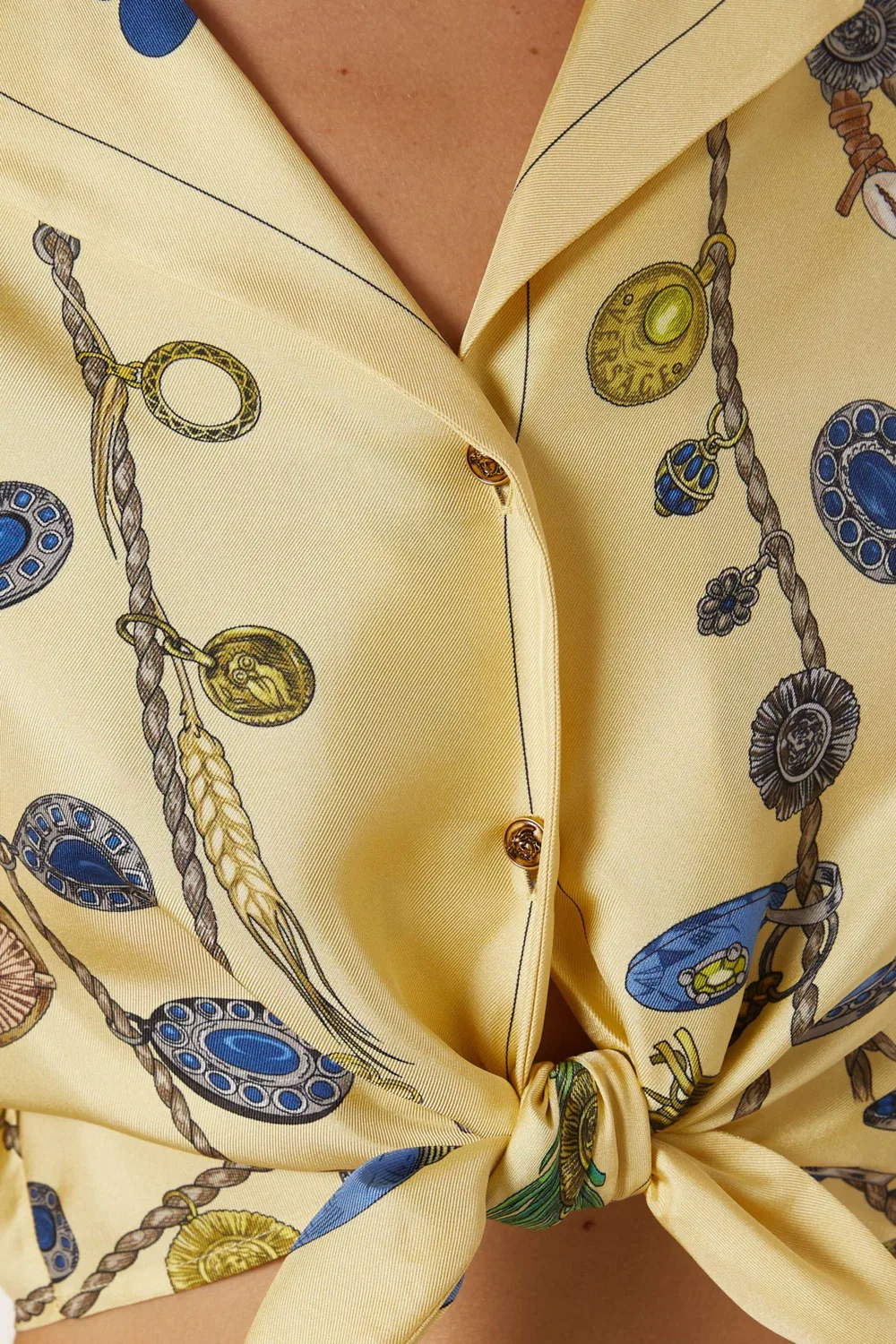 Рубашка с принтом Broken Jewels Print Versace — фото 4