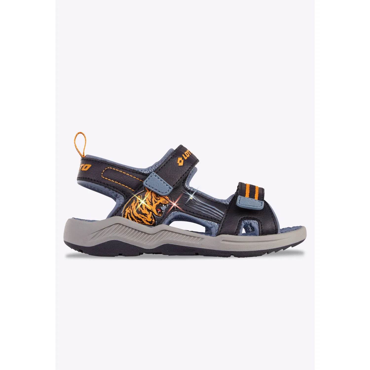 Детские сандалии с подсветкой lotto, Navy/Orange