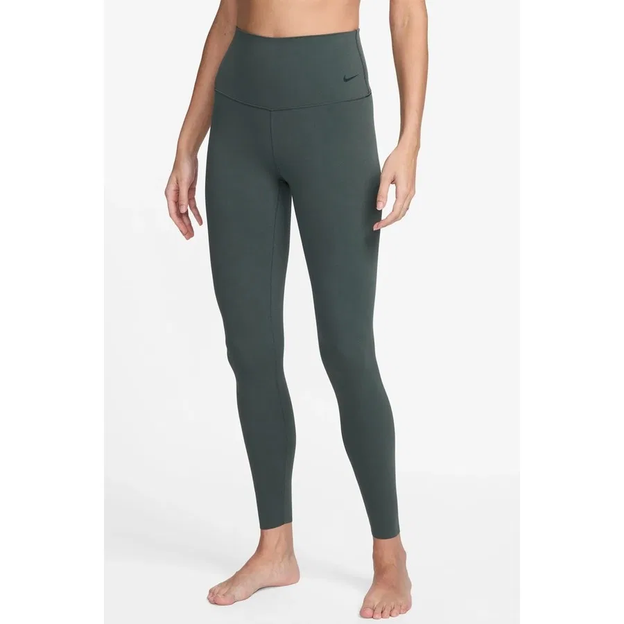 Женские тренировочные леггинсы 7/8 с высокой посадкой Nike Dri Fit Zenvy Gentle Support Infina Soft, Зеленый