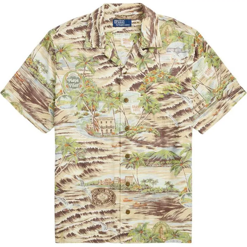 Рубашка повседневная SS24, Polo Ralph Lauren, Gray Green
