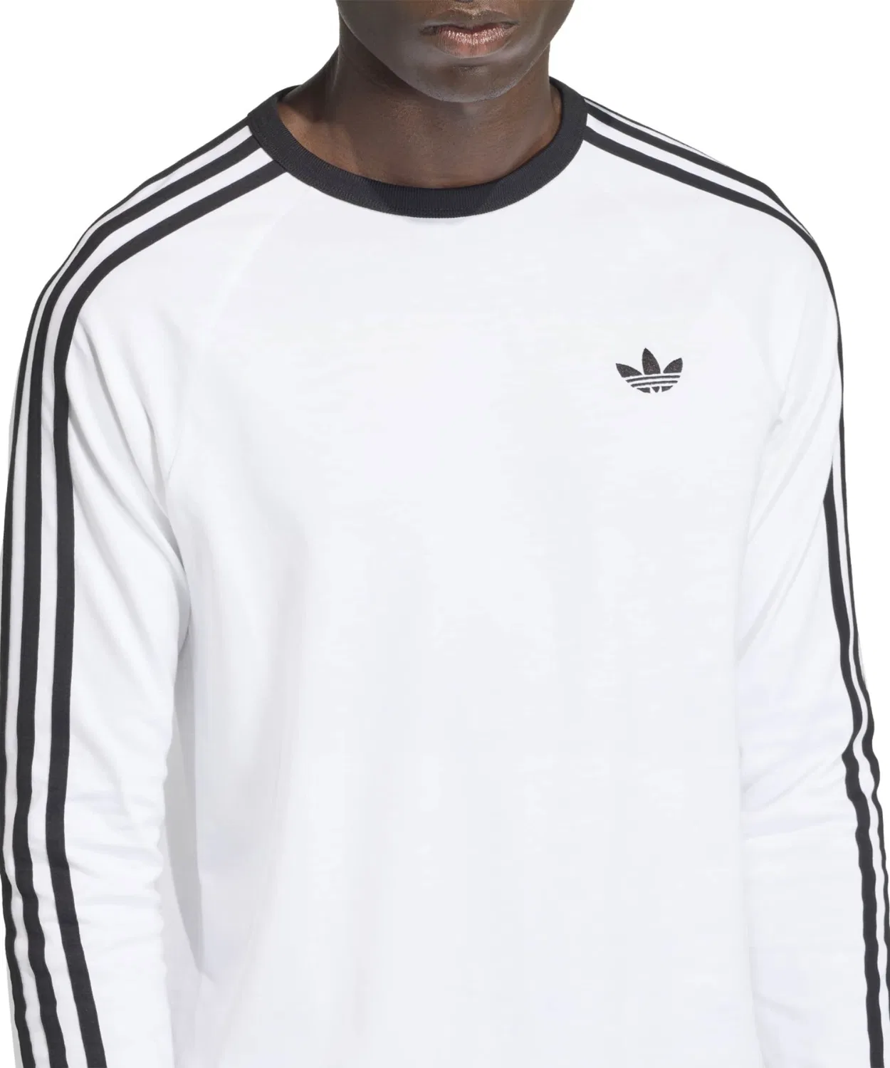 Мужская футболка с длинным рукавом 3-STRIPES LONGSLEEVE TEE Adidas, White — фото 2