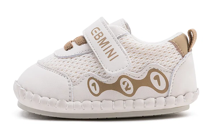Кроссовки для малышей с легкой амортизацией, нескользящие, EBMINI, Beige Khaki