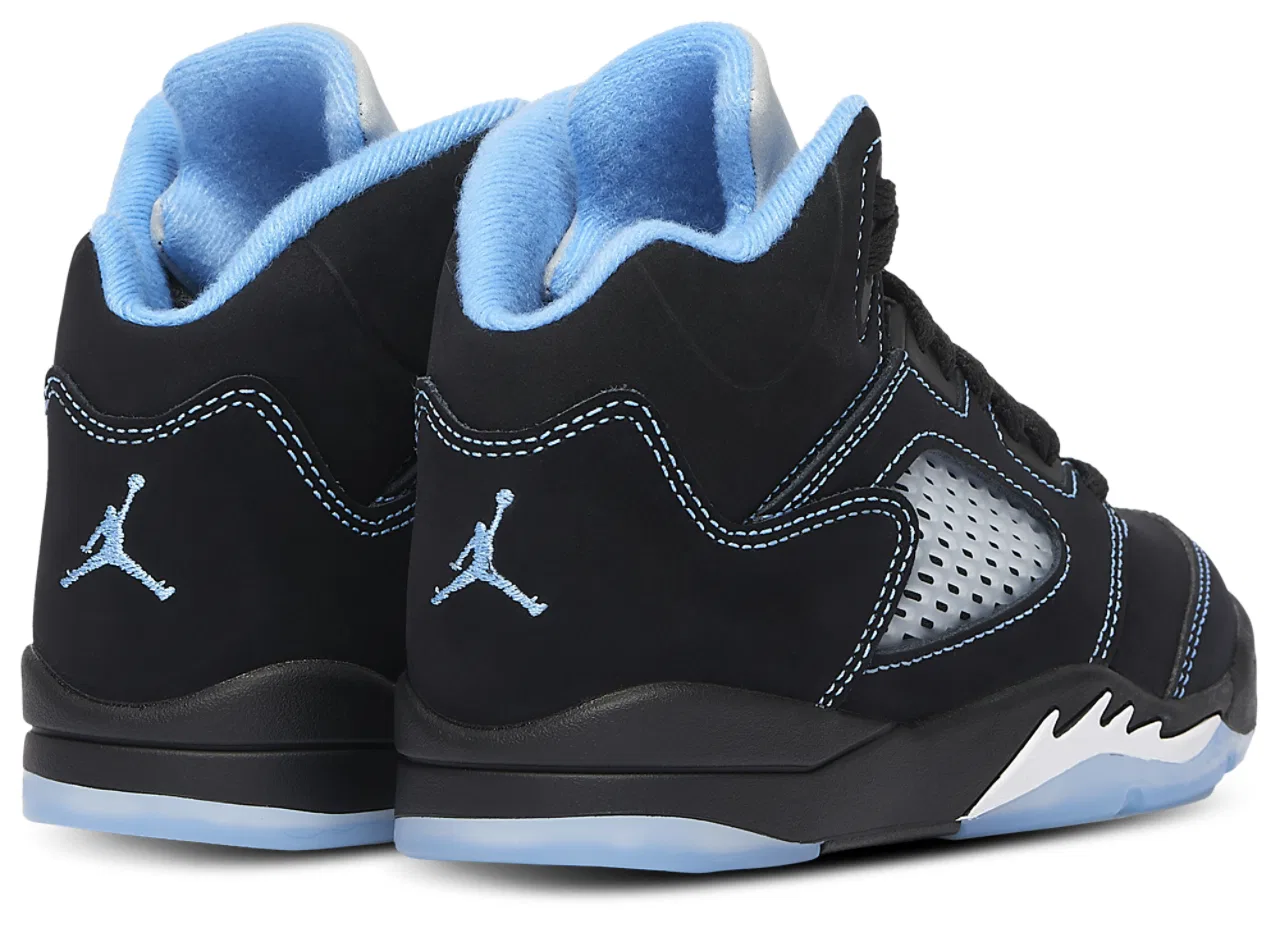 Баскетбольные кроссовки для мальчиков Retro 5 Jordan, синий/черный — фото 3