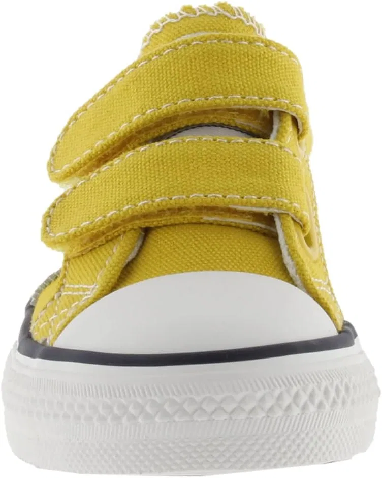 Детские кеды с контрастным логотипом и полосками Tribe Canvas для мальчиков victoria, Mustard — фото 2