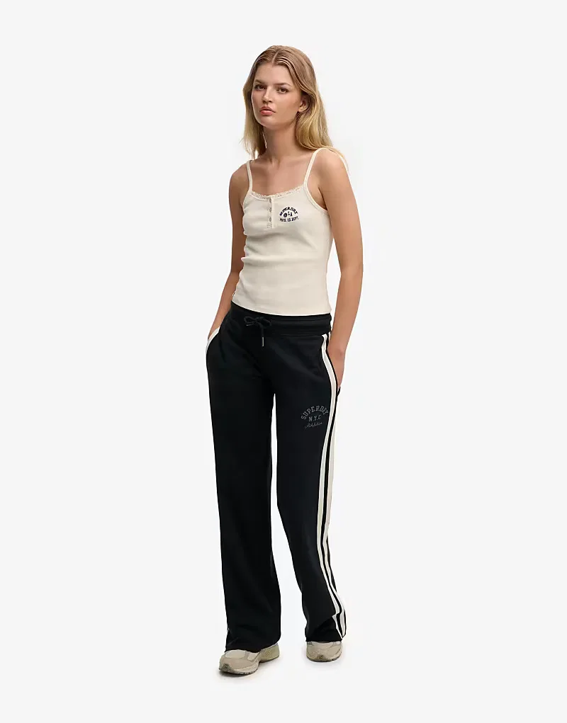 Спортивные брюки Superdry Athletic Essentials в полоску, затмение (Eclipse Navy)